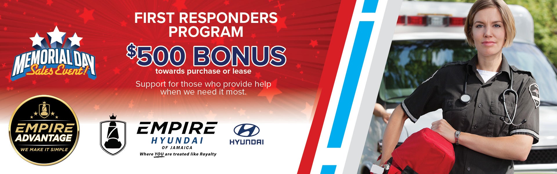 First Responders Program $500 Bonus